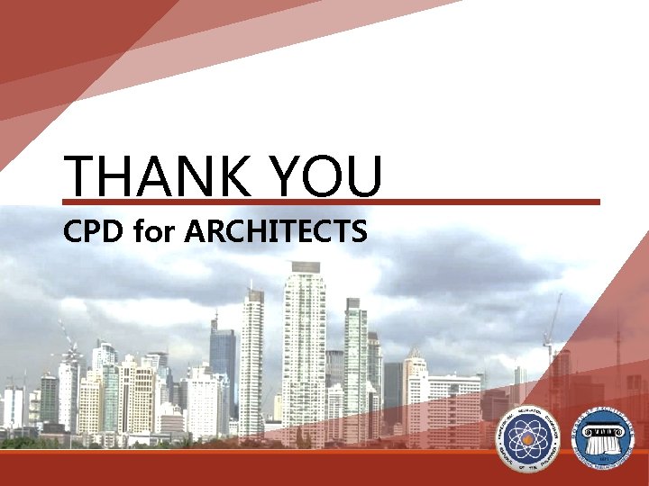 THANK YOU CPD for ARCHITECTS 