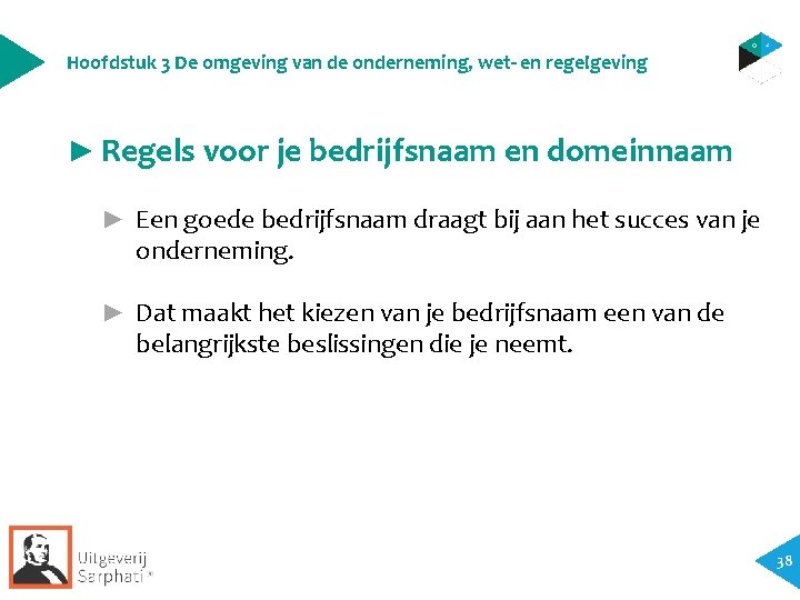 Hoofdstuk 3 De omgeving van de onderneming, wet- en regelgeving ► Regels voor je Hoofdstuk 3 De omgeving van de onderneming, wet- en regelgeving ► Regels voor je