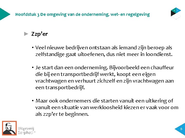 Hoofdstuk 3 De omgeving van de onderneming, wet- en regelgeving ► Zzp’er • Veel Hoofdstuk 3 De omgeving van de onderneming, wet- en regelgeving ► Zzp’er • Veel