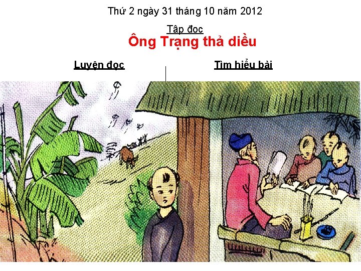 Thứ 2 ngày 31 tháng 10 năm 2012 Tập đọc Ông Trạng thả diều