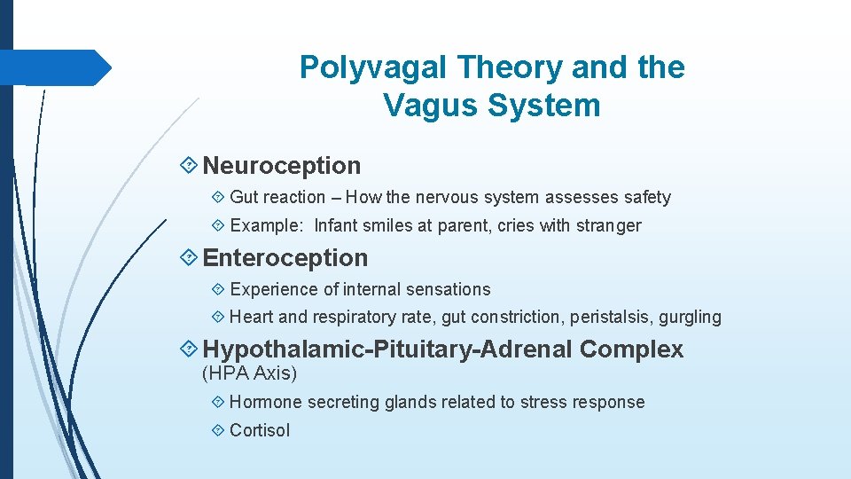 Polyvagal Theory and the Vagus System Neuroception Gut reaction – How the nervous system