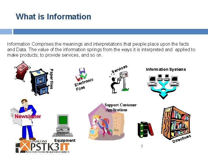 What is Information Comprises the meanings and interpretations that people place upon the facts