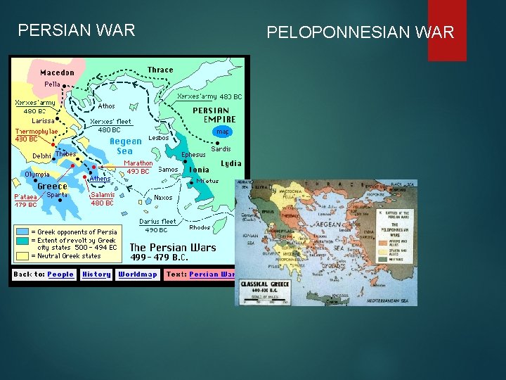 PERSIAN WAR PELOPONNESIAN WAR 