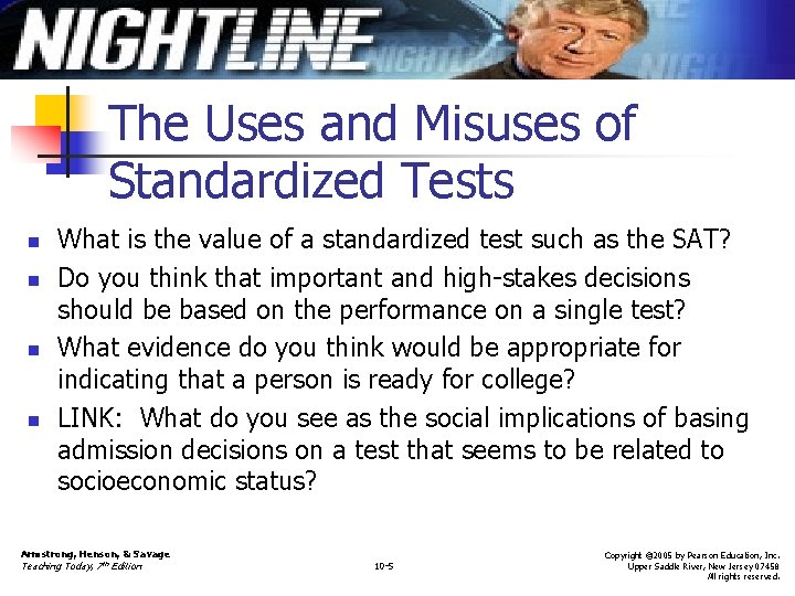 The Uses and Misuses of Standardized Tests n n What is the value of The Uses and Misuses of Standardized Tests n n What is the value of