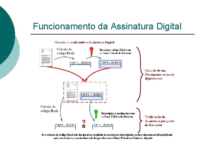 Funcionamento da Assinatura Digital 