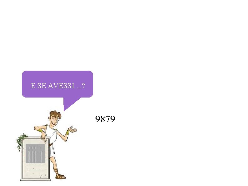 E SE AVESSI. . . ? 9879 