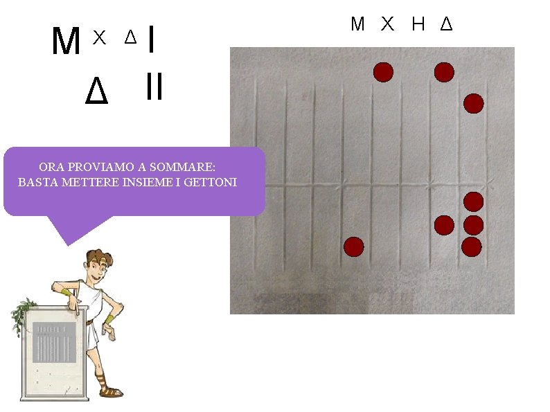 M I Δ II X Δ ORA PROVIAMO A SOMMARE: BASTA METTERE INSIEME I