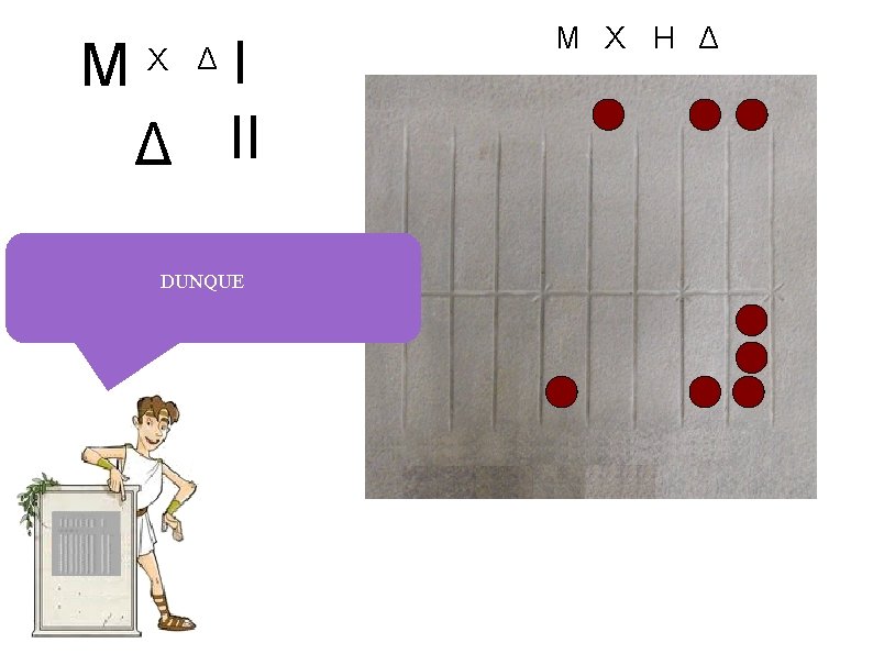 M I Δ II X Δ DUNQUE M X H Δ 