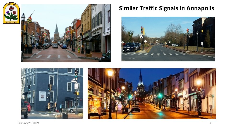 Similar Traffic Signals in Annapolis February 21, 2019 30 