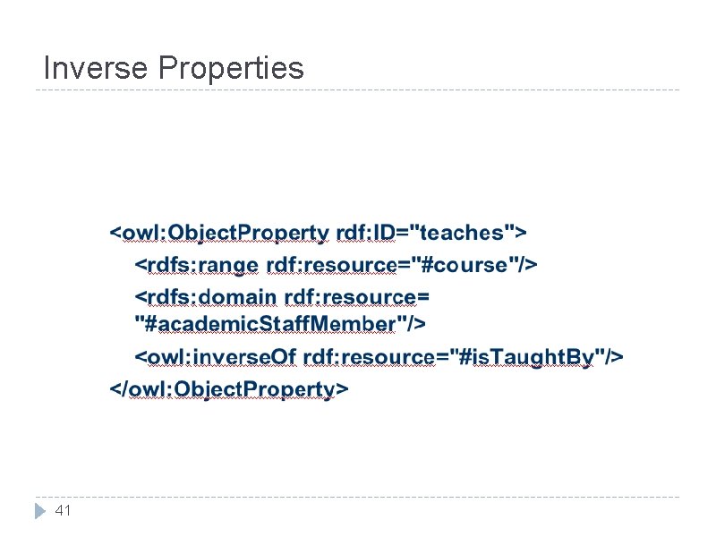 Inverse Properties 41 