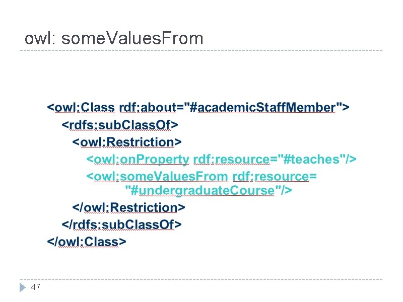 owl: some. Values. From 47 