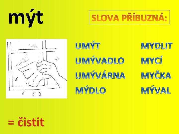 mýt = čistit 