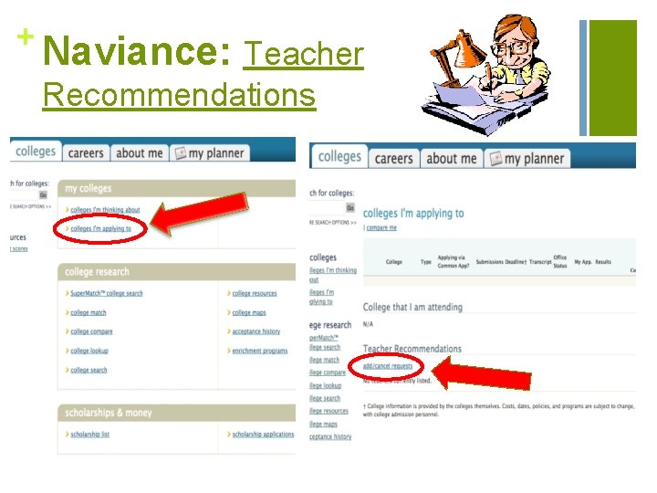 + Naviance: Teacher Recommendations 