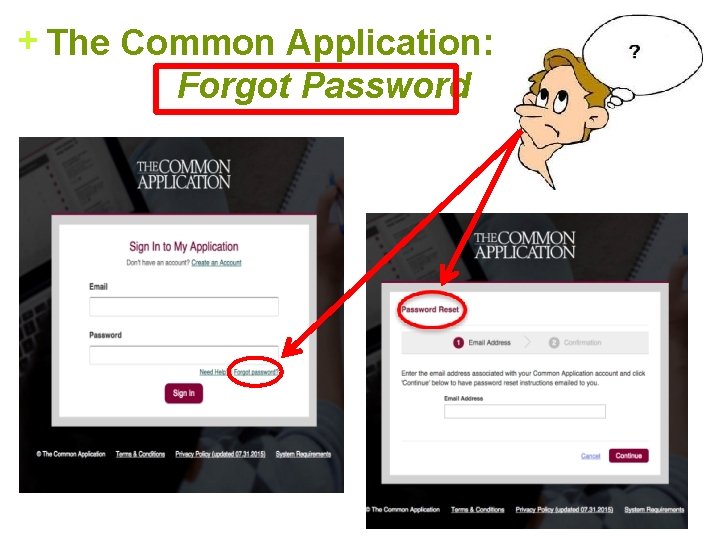 + The Common Application: Forgot Password 