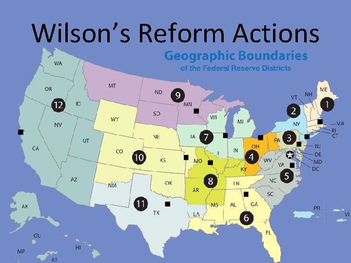 Wilson’s Reform Actions 