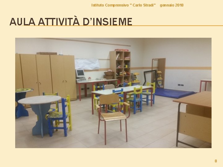 Istituto Comprensivo " Carlo Stradi" gennaio 2018 AULA ATTIVITÀ D’INSIEME 8 