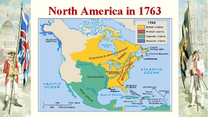 North America in 1763 