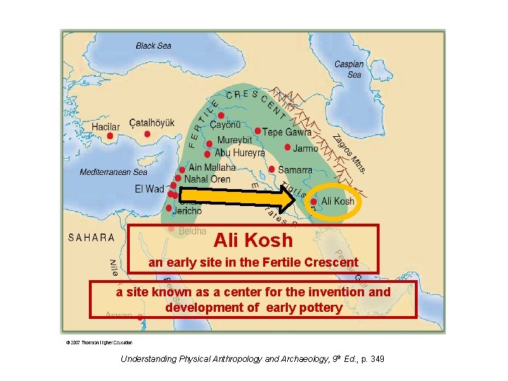 Ali Kosh an early site in the Fertile Crescent a site known as a