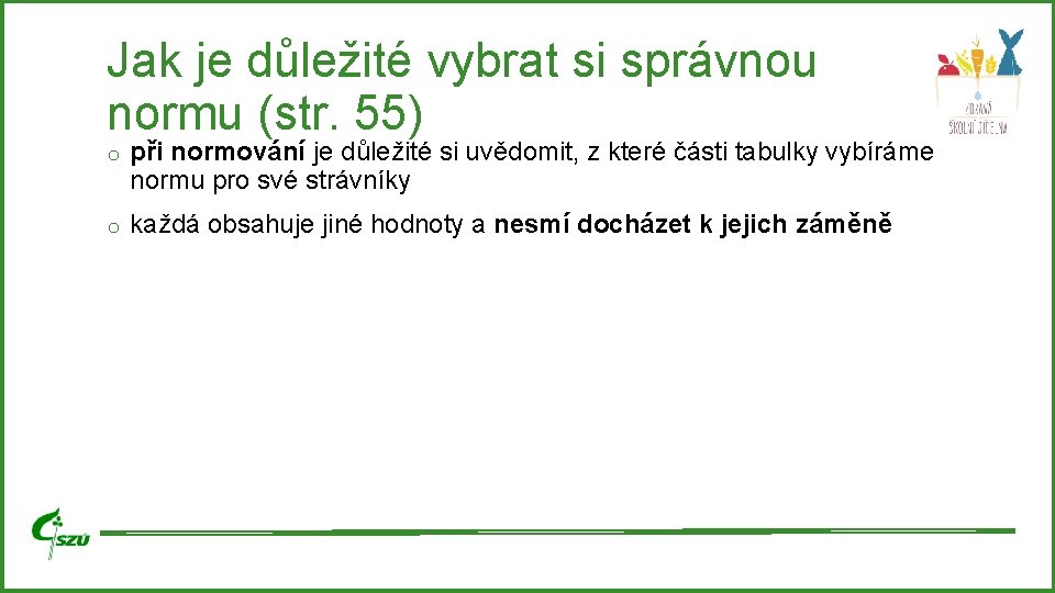 Jak je důležité vybrat si správnou normu (str. 55) o při normování je důležité Jak je důležité vybrat si správnou normu (str. 55) o při normování je důležité