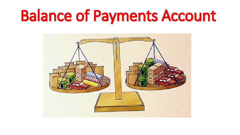 Balance of Payments Account 