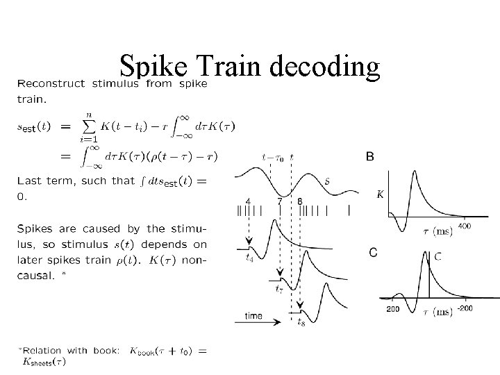 Spike Train decoding 