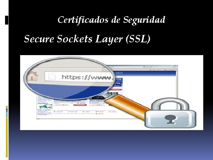Certificados de Seguridad Secure Sockets Layer (SSL) 