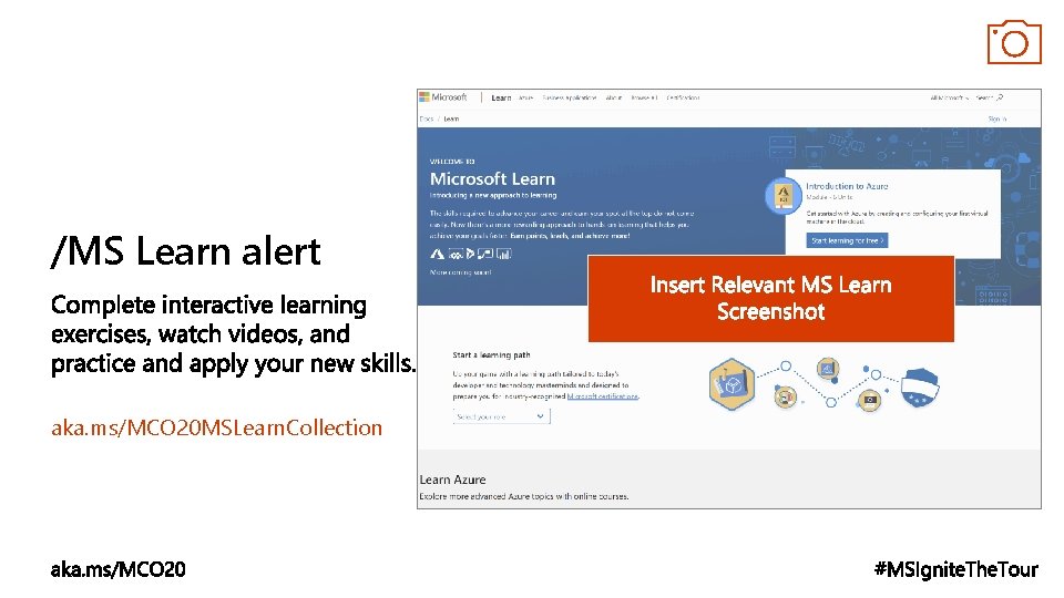 /MS Learn alert aka. ms/MCO 20 MSLearn. Collection 