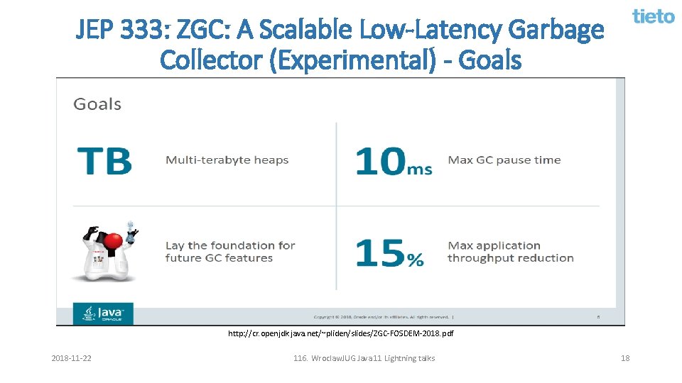JEP 333: ZGC: A Scalable Low-Latency Garbage Collector (Experimental) - Goals http: //cr. openjdk.