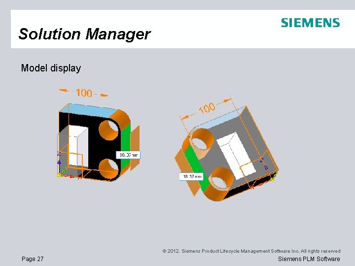 Solution Manager Model display © 2012. Siemens Product Lifecycle Management Software Inc. All rights