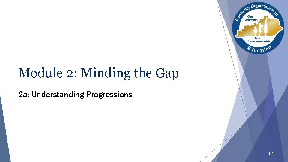 Module 2: Minding the Gap 2 a: Understanding Progressions 11 