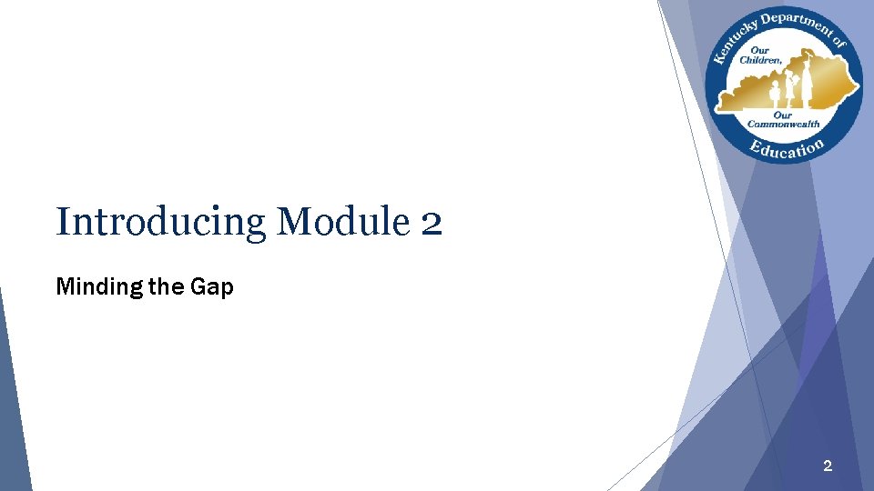 Introducing Module 2 Minding the Gap 2 