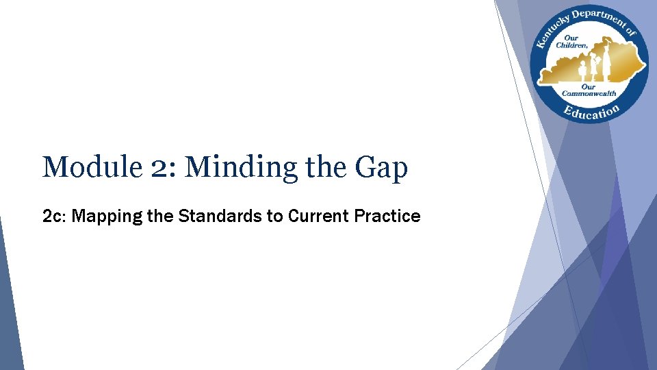 Module 2: Minding the Gap 2 c: Mapping the Standards to Current Practice 