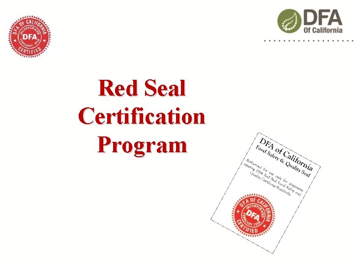 Red Seal Certification Program 