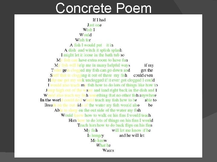 Concrete Poem 
