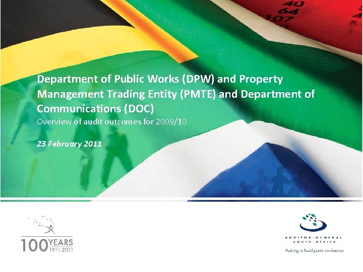 Department of Public Works (DPW) and Property Management Trading Entity (PMTE) and Department of