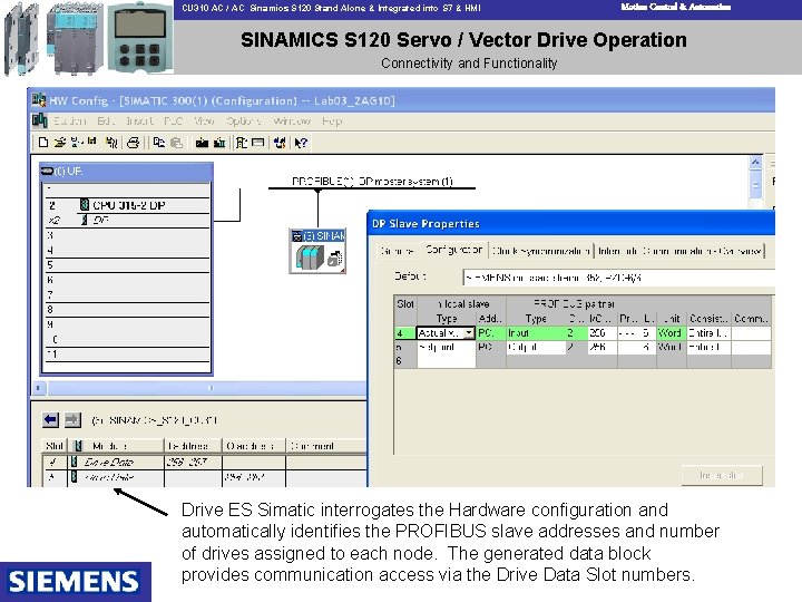 CU 310 AC / AC Sinamics S 120 Stand Alone & Integrated into S