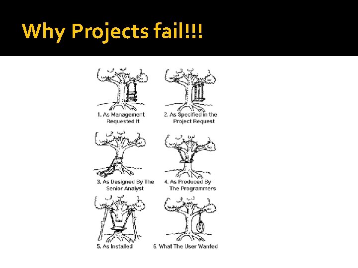 Why Projects fail!!! Why Projects fail!!!