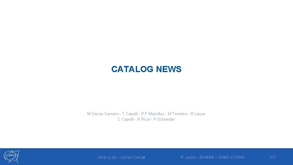 CATALOG NEWS M Garcia Carnero - T Capelli - P. F Marcillac - M
