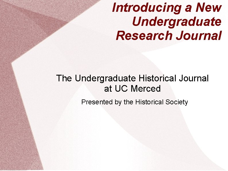 the stanford undergraduate research journal