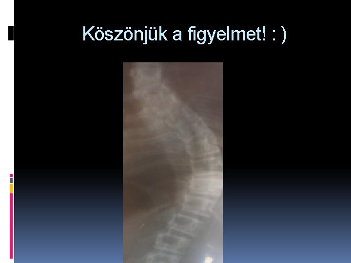 Köszönjük a figyelmet! : ) 