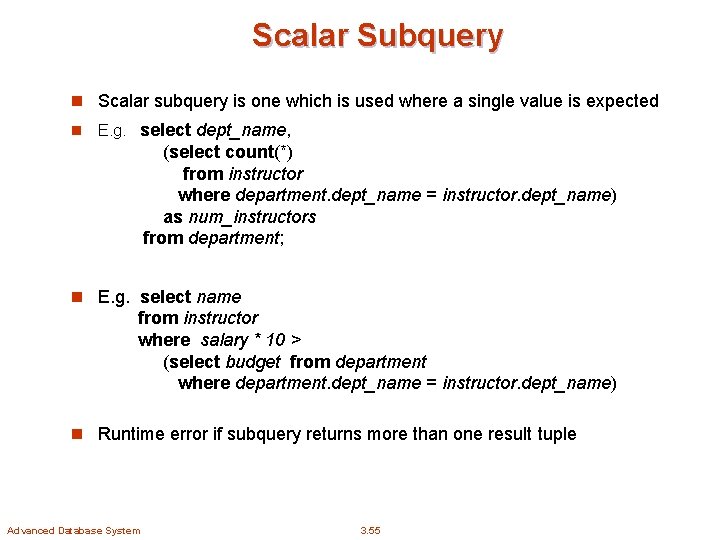 Chapter 3 Introduction to SQL Chapter 3 Introduction