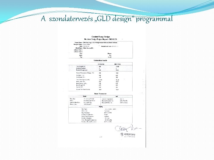 A szondatervezés „GLD design” programmal 