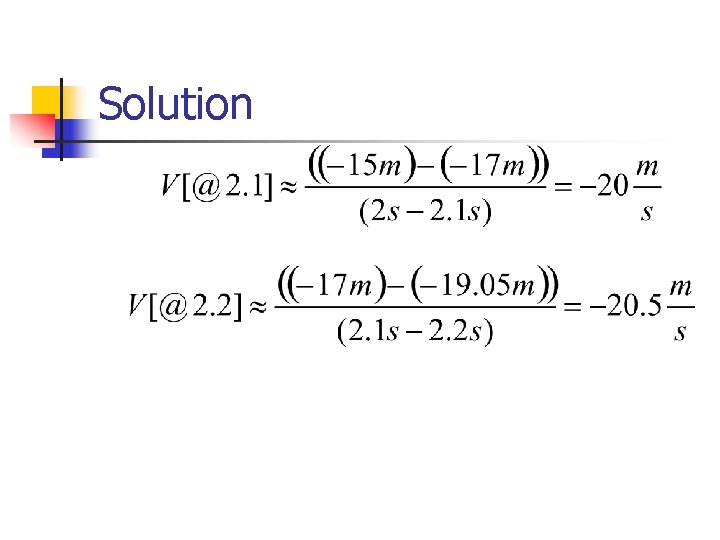 Solution 