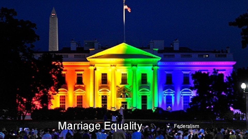 Marriage Equality Federalism 