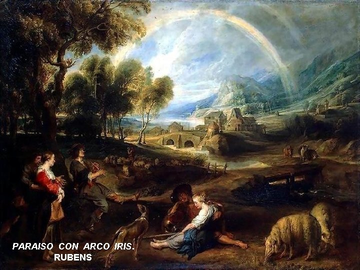 PARAISO CON ARCO IRIS. RUBENS 