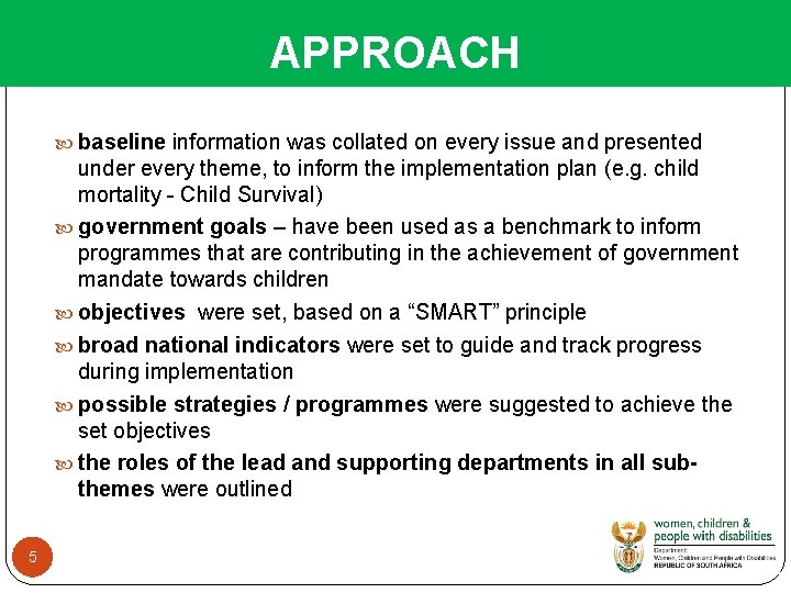 PRESENTATION NATIONAL PLAN OF ACTION FOR CHILDREN NPAC