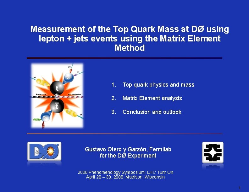 Measurement of the Top Quark Mass at DØ using lepton + jets events using