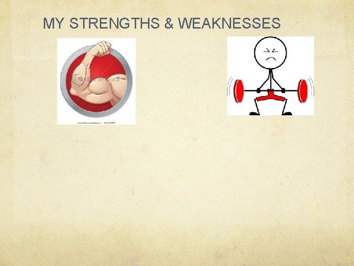 MY STRENGTHS & WEAKNESSES 