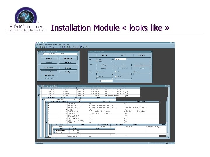 Installation Module « looks like » 