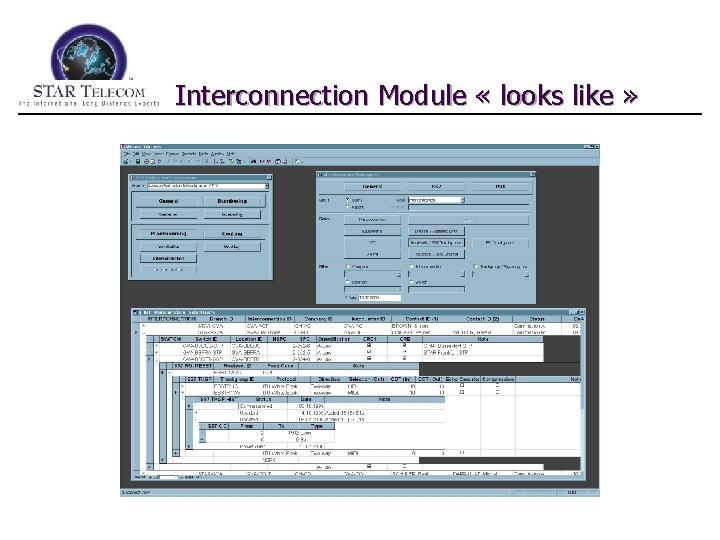 Interconnection Module « looks like » 